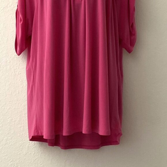 NY COLLECTIONS PLUS SIZE ¾ ROLL TAB LIGHTWEIGHT TOP 3X - Picture 8 of 13